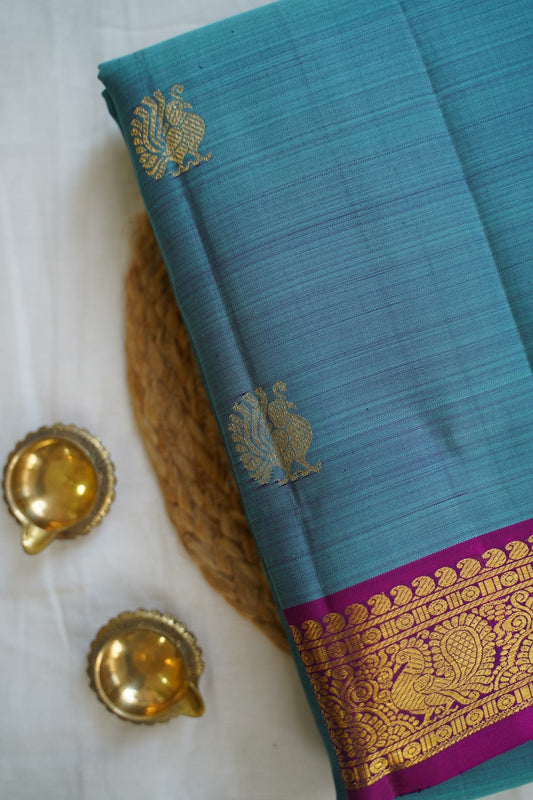 Beige Color Veldhari Sungadi  Cotton Saree  With Blouse PC10871