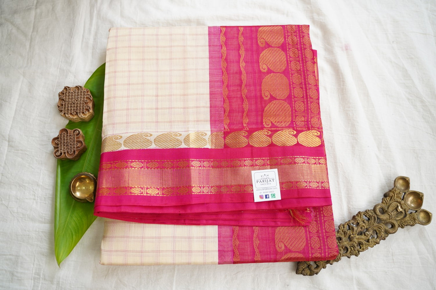 Kanchi Handloom Silk Cotton Saree PC17295