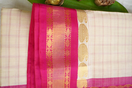 Kanchi Handloom Silk Cotton Saree PC17295