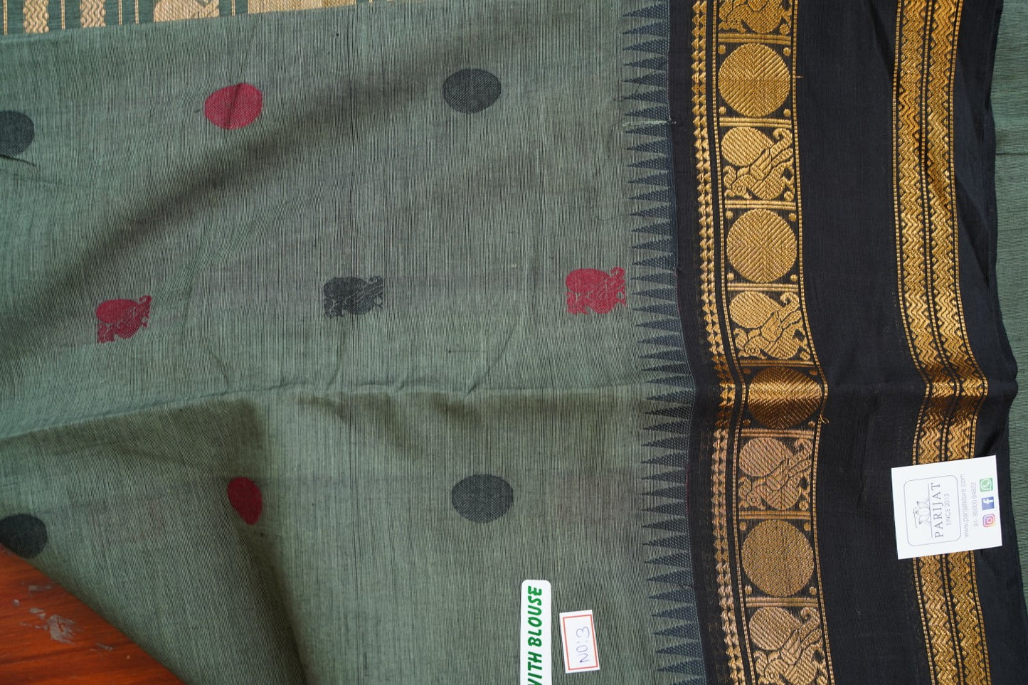 Chettinad handloom Cotton Saree PC16134