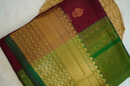 Kanchi Handloom Silk Cotton Saree PC7536