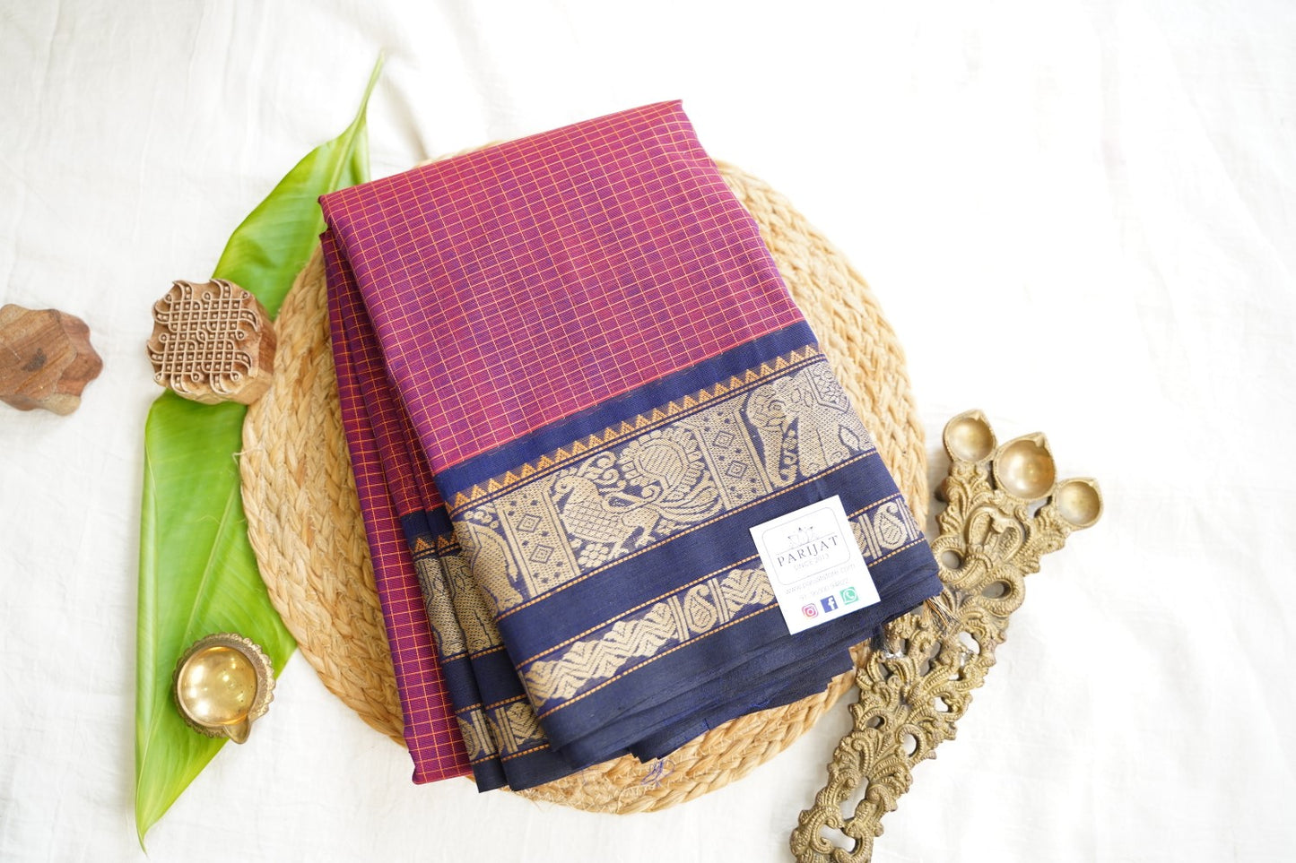 Kanchi handloom Cotton Saree PC17388