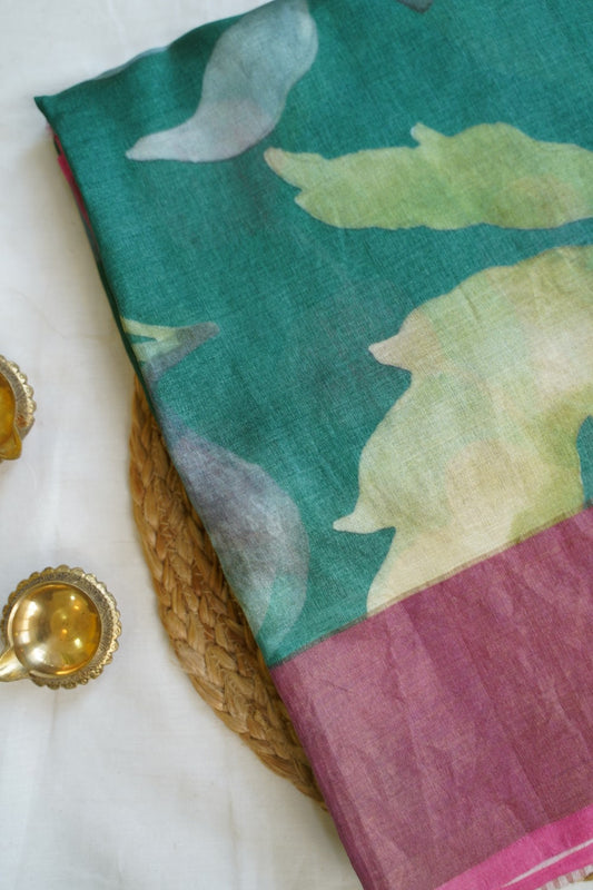 Semi tussar Fancy saree PC14464