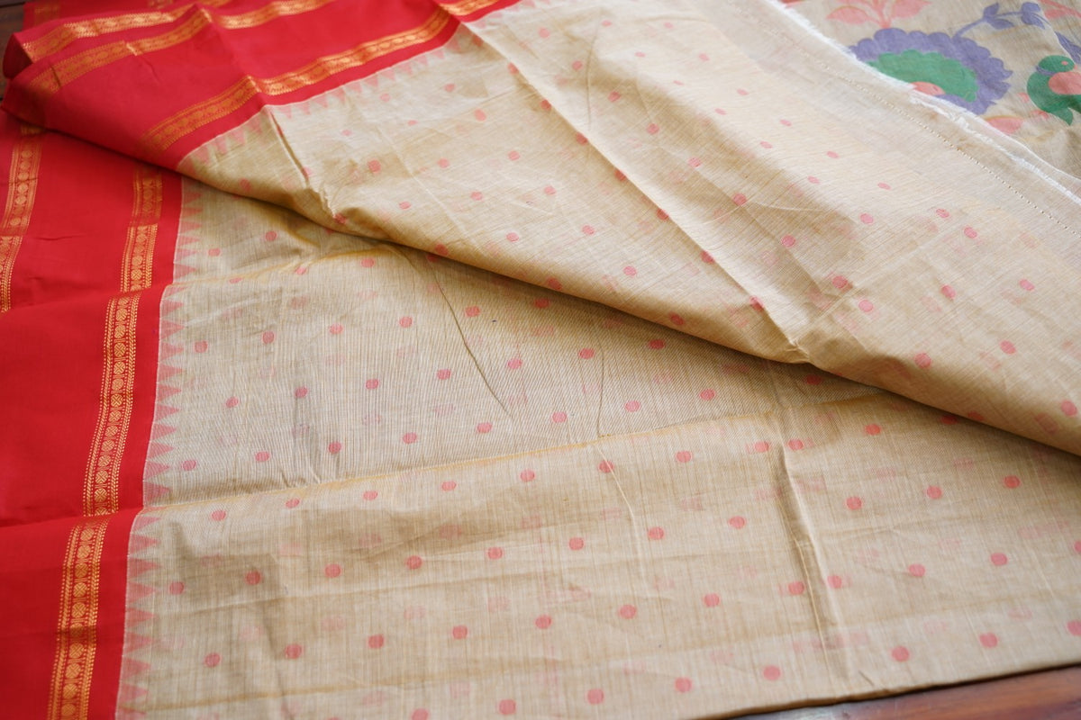 Chettinad handloom Cotton Saree PC18148