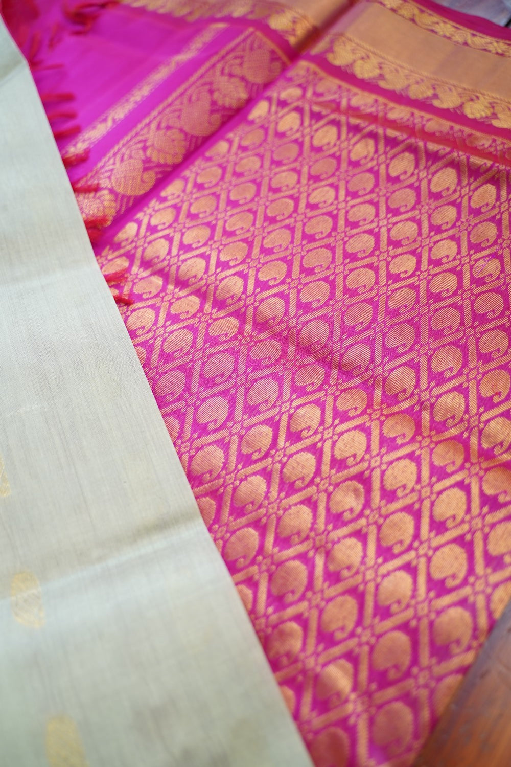 Kanchi Handloom Silk Cotton Saree PC17315