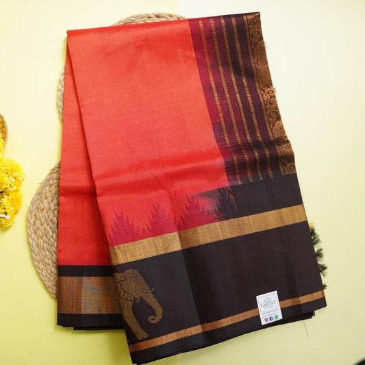 Kanchi  Silk Cotton  Saree With Zari Border  PC11085