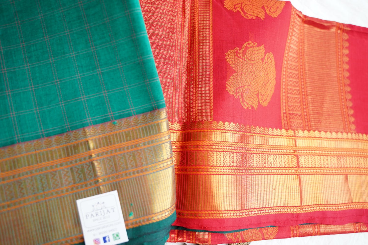 Kanchi Silk Cotton Saree PC18165