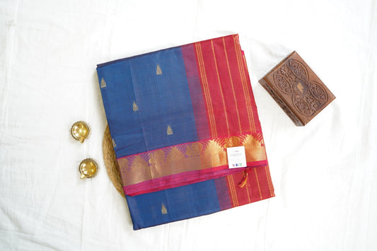 10 Yards  Kanchi Handloom Silk Cotton Saree PC14517