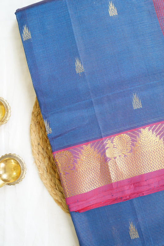 10 Yards  Kanchi Handloom Silk Cotton Saree PC14517