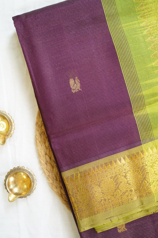 10 Yards  Kanchi Handloom Silk Cotton Saree PC14516