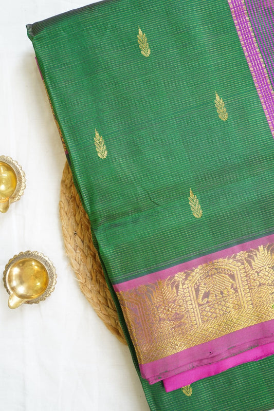10 Yards  Kanchi Handloom Silk Cotton Saree PC14519