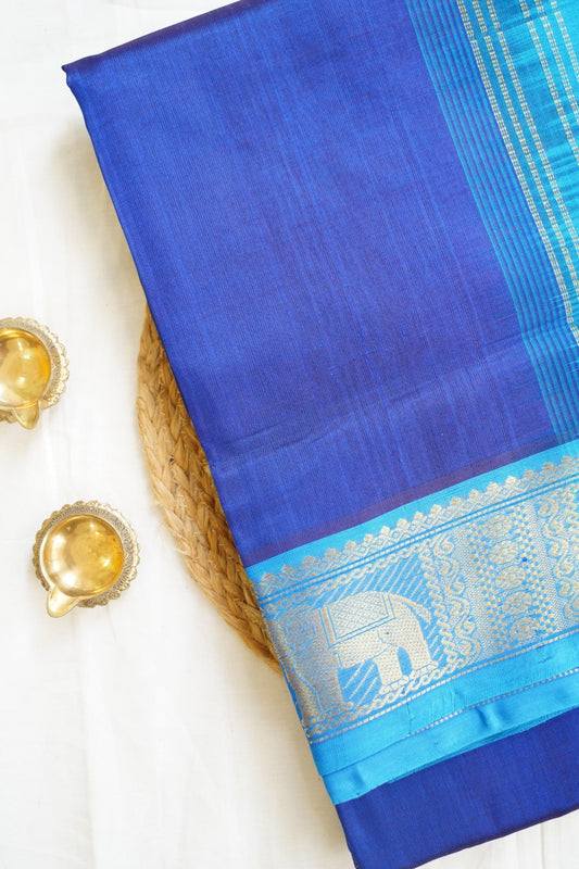 10 Yards  Kanchi Handloom Silk Cotton Saree PC14513
