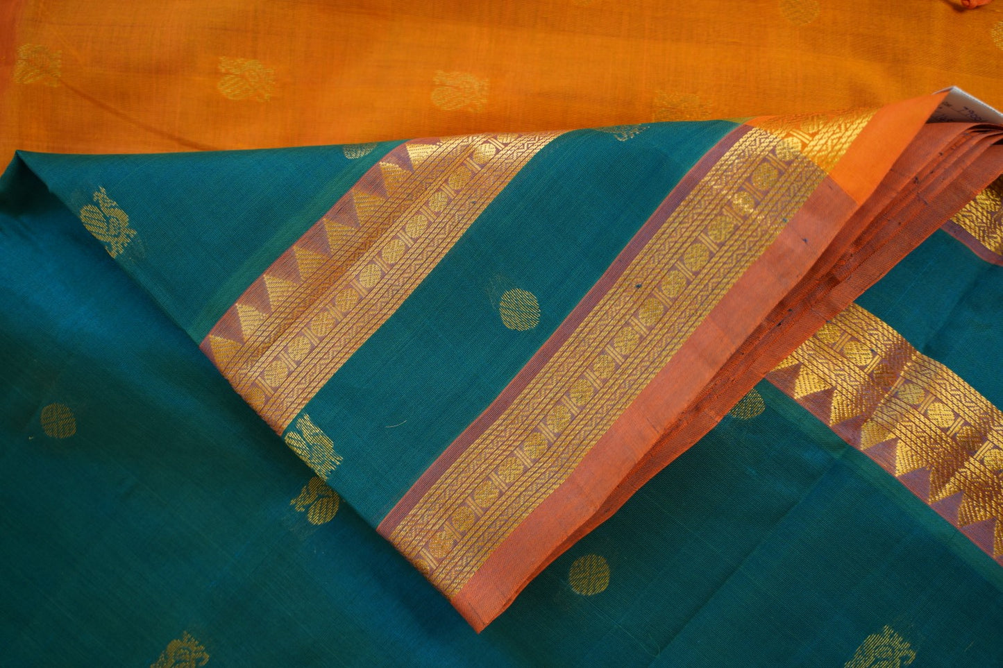 10 Yards  Kanchi Handloom Silk Cotton Saree PC14520