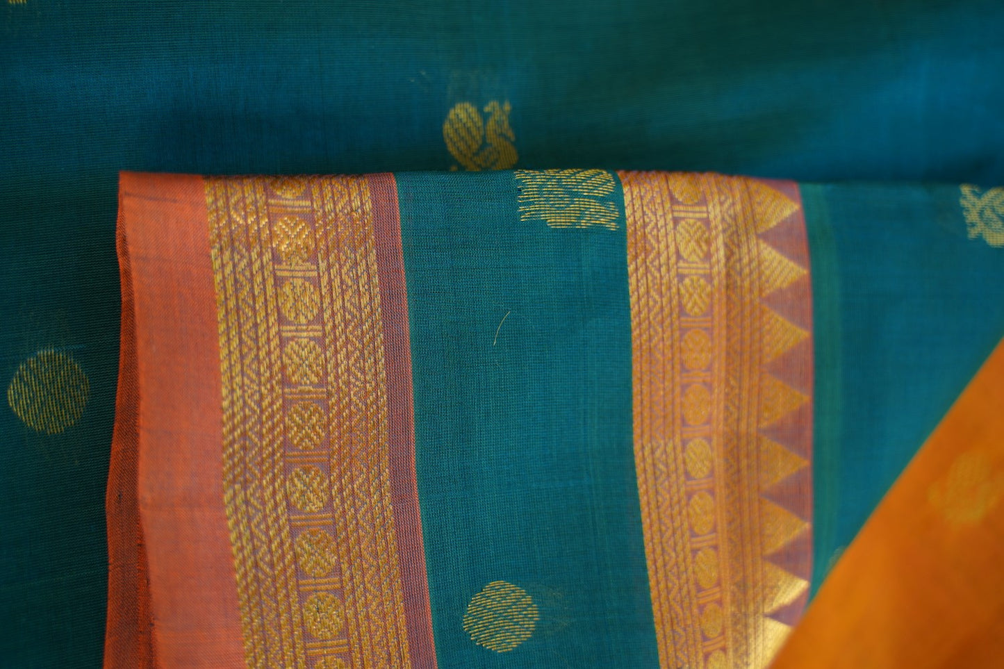 10 Yards  Kanchi Handloom Silk Cotton Saree PC14520