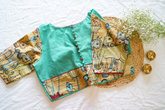 Readymade handloom cotton Blouse RM6612