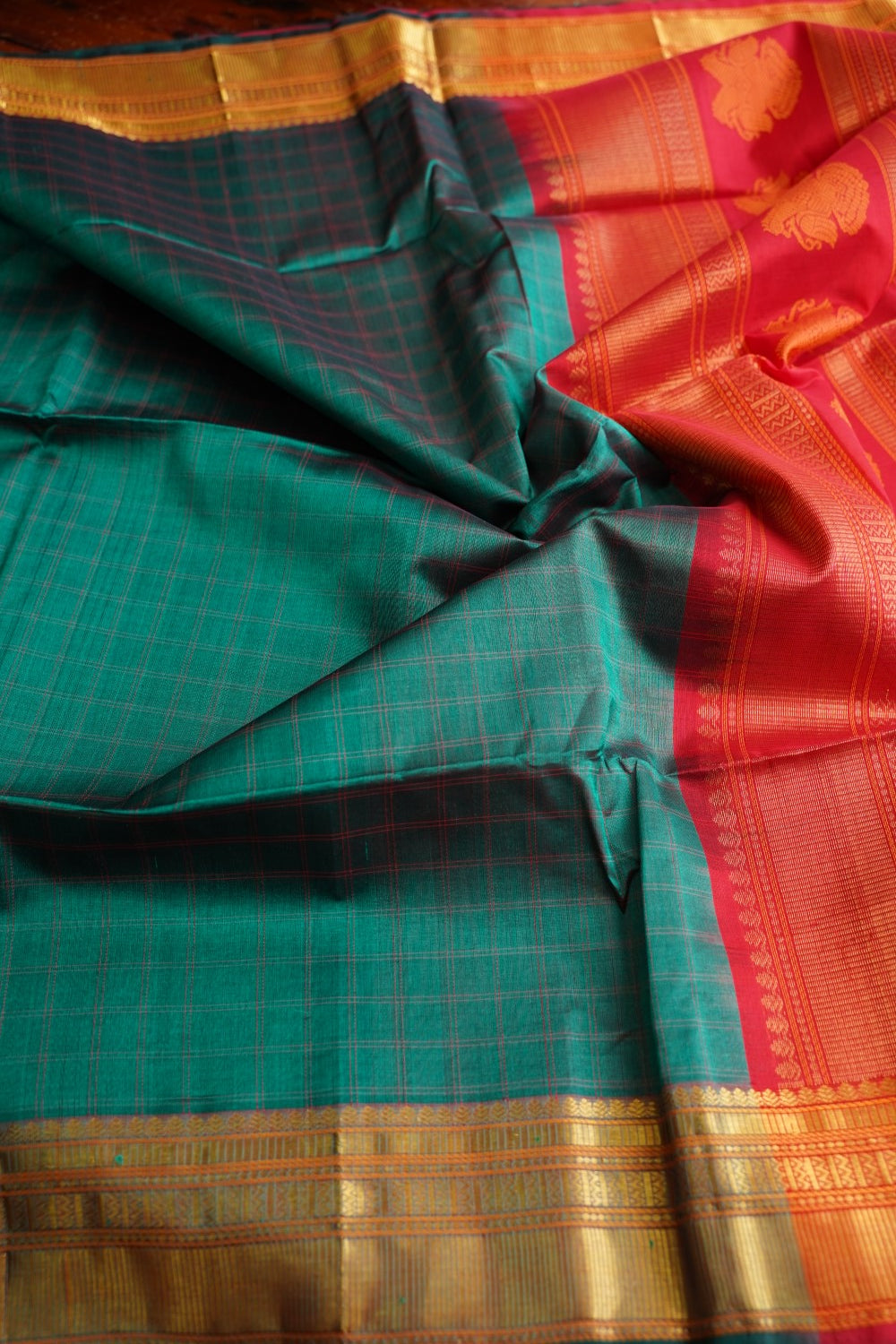 Kanchi Silk Cotton Saree PC18165