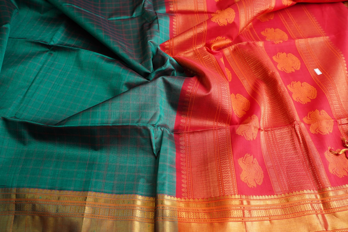 Kanchi Silk Cotton Saree PC18165
