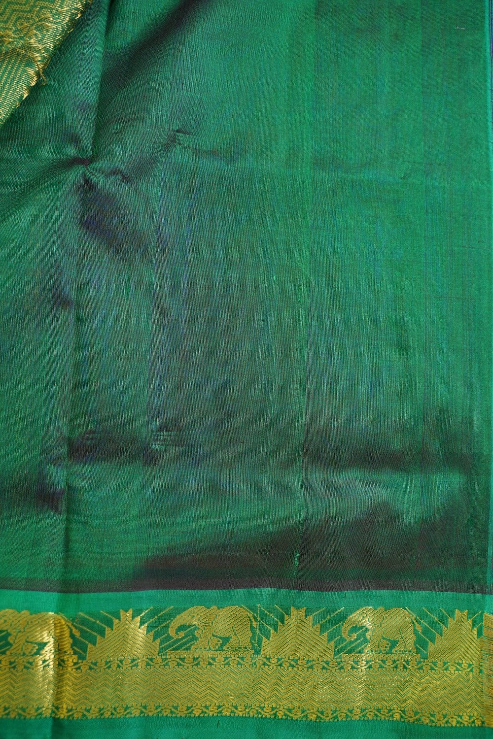 Purple Kanchi  Silk Cotton  Saree With Zari Border  PC11076