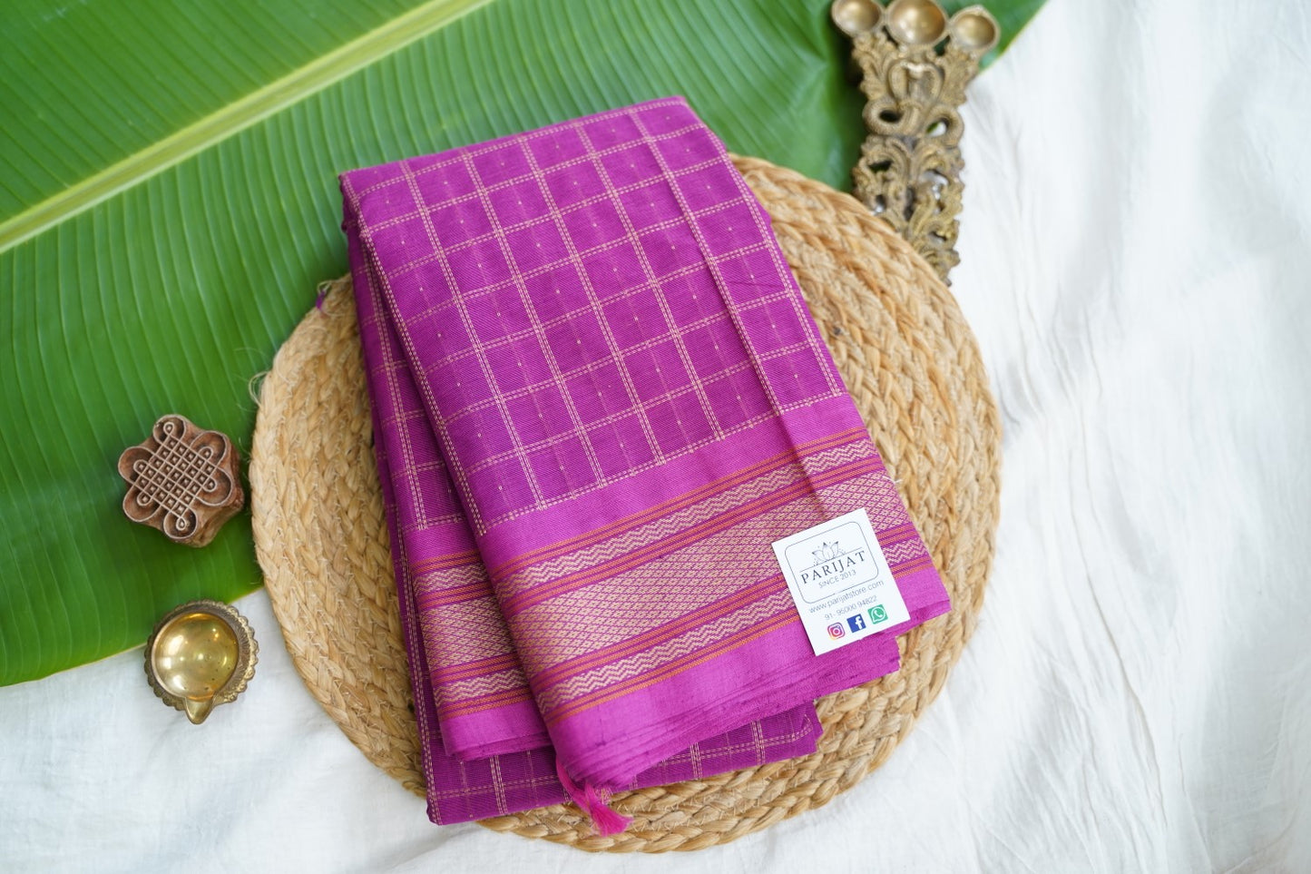 Kanchi handloom Cotton Saree PC17401