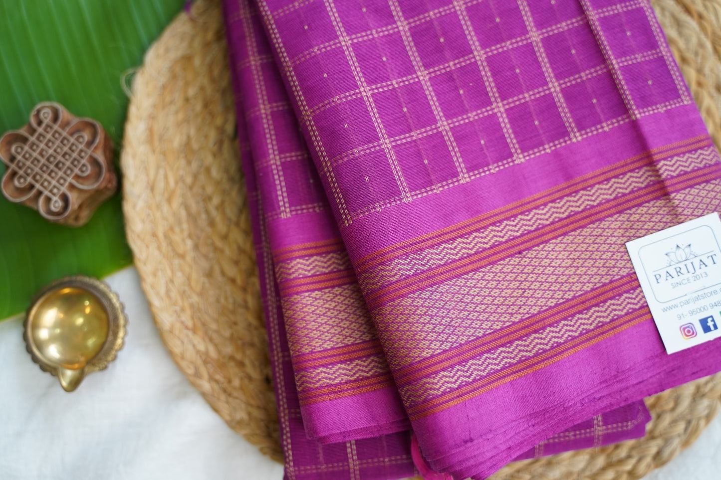 Kanchi handloom Cotton Saree PC17401