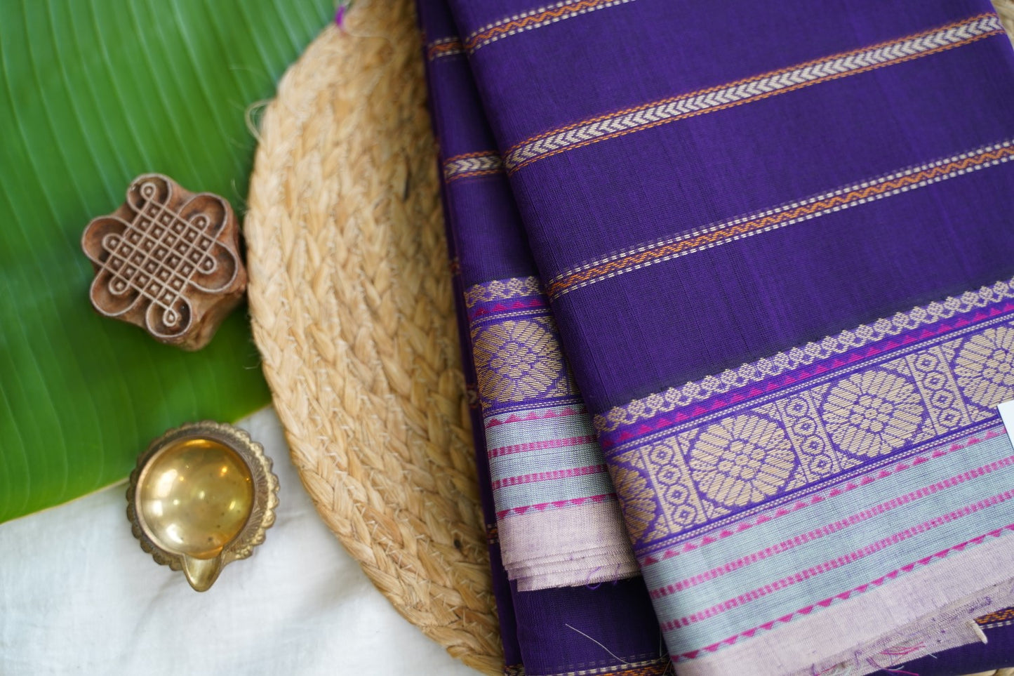 Kanchi handloom Cotton Saree PC17380