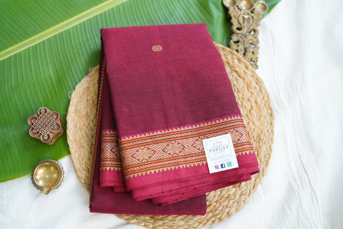 Kanchi handloom Cotton Saree PC17296