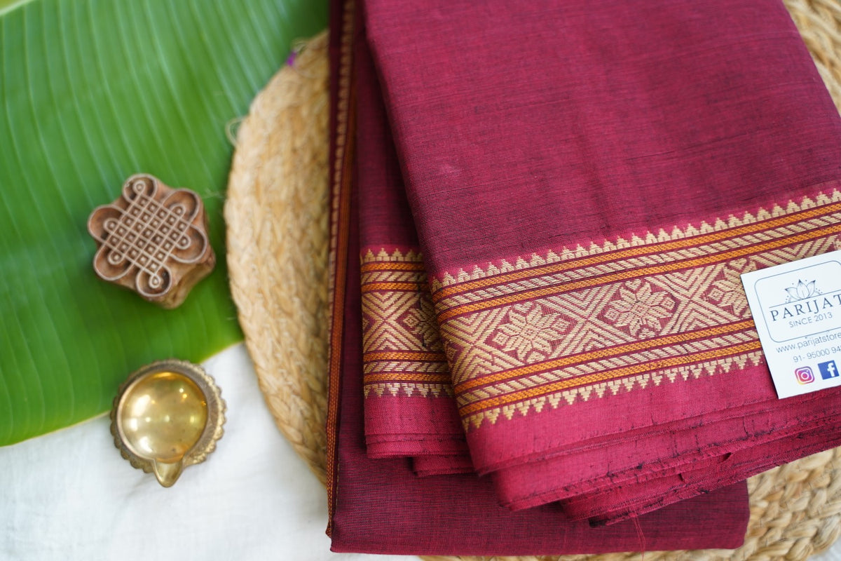 Kanchi handloom Cotton Saree PC17296