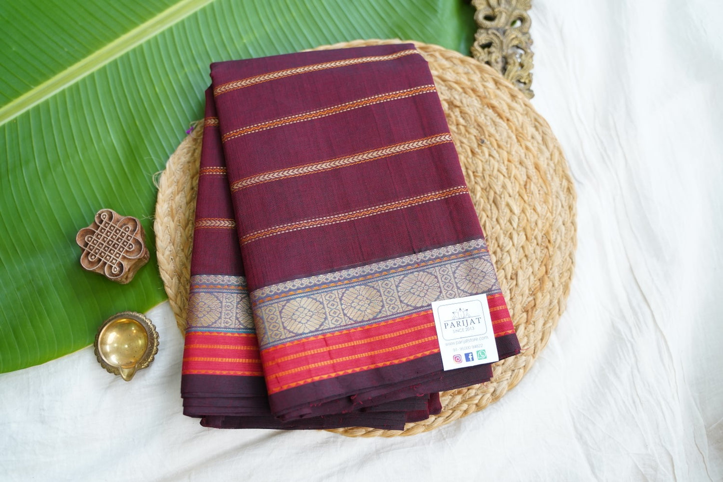 Kanchi handloom Cotton Saree PC17303