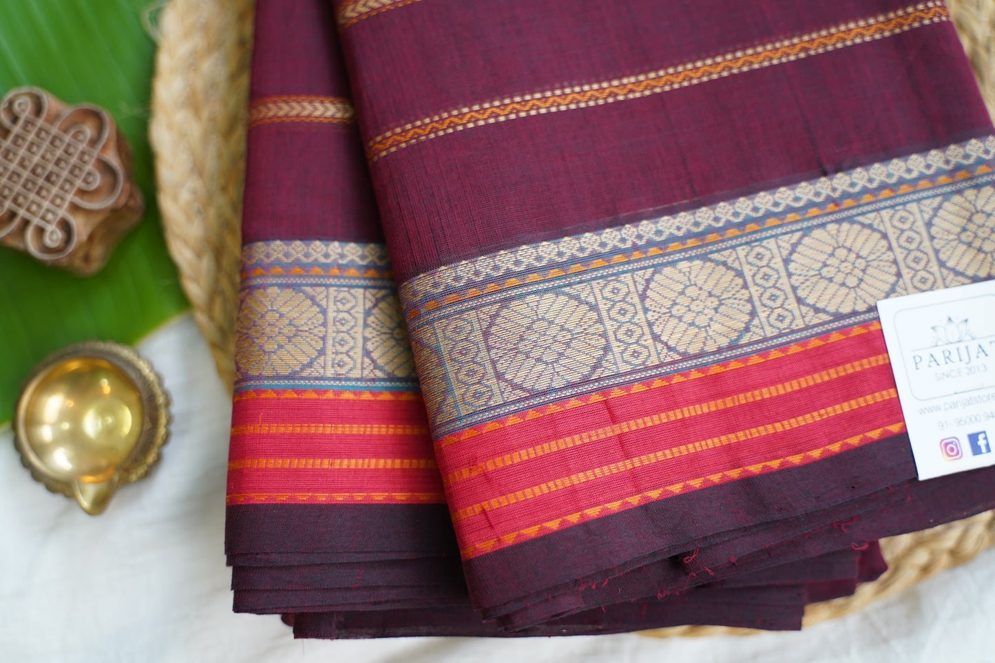 Kanchi handloom Cotton Saree PC17303