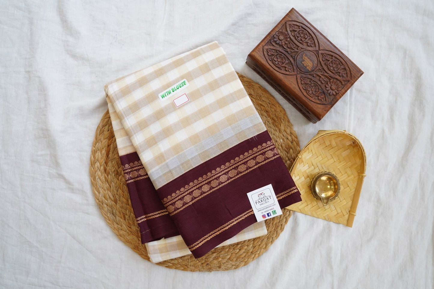 Chettinad handloom Cotton Saree PC16203