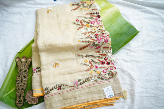 Linen Cotton Saree PC18212