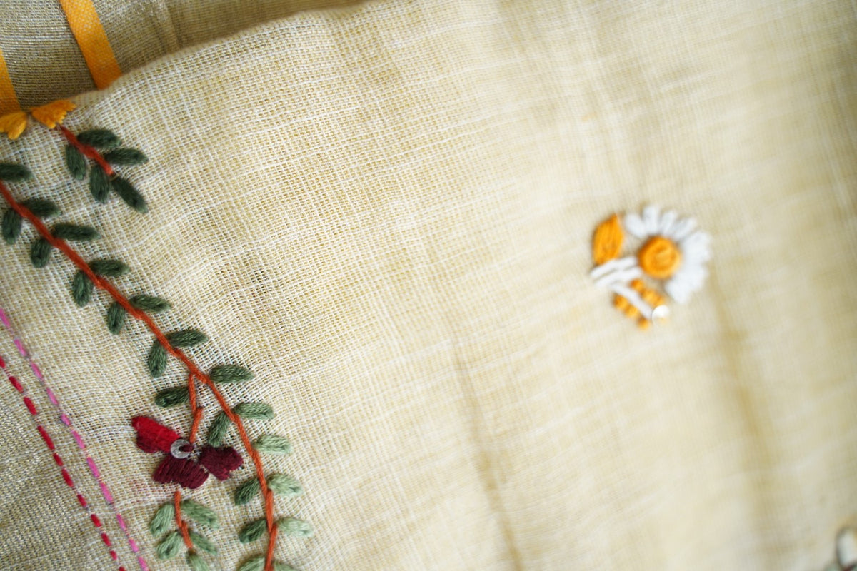 Linen Cotton Saree PC18212