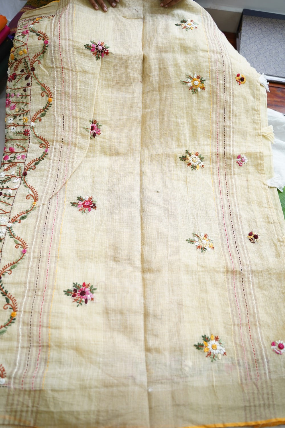 Linen Cotton Saree PC18212