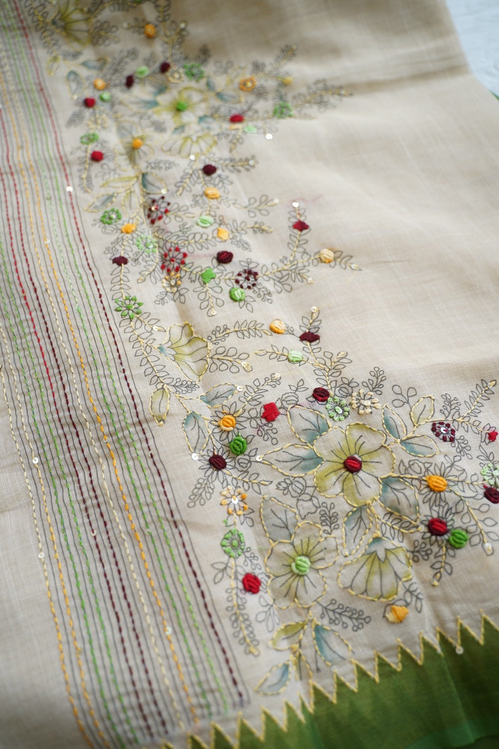 Linen Cotton Saree PC18198