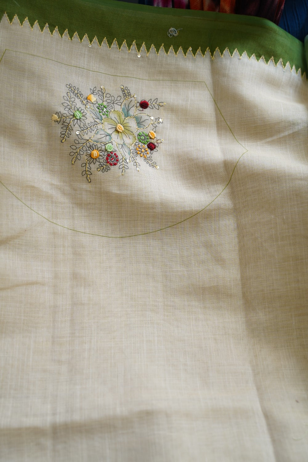 Linen Cotton Saree PC18198