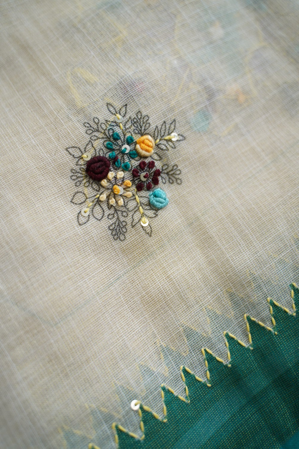 Linen Cotton Saree PC18197