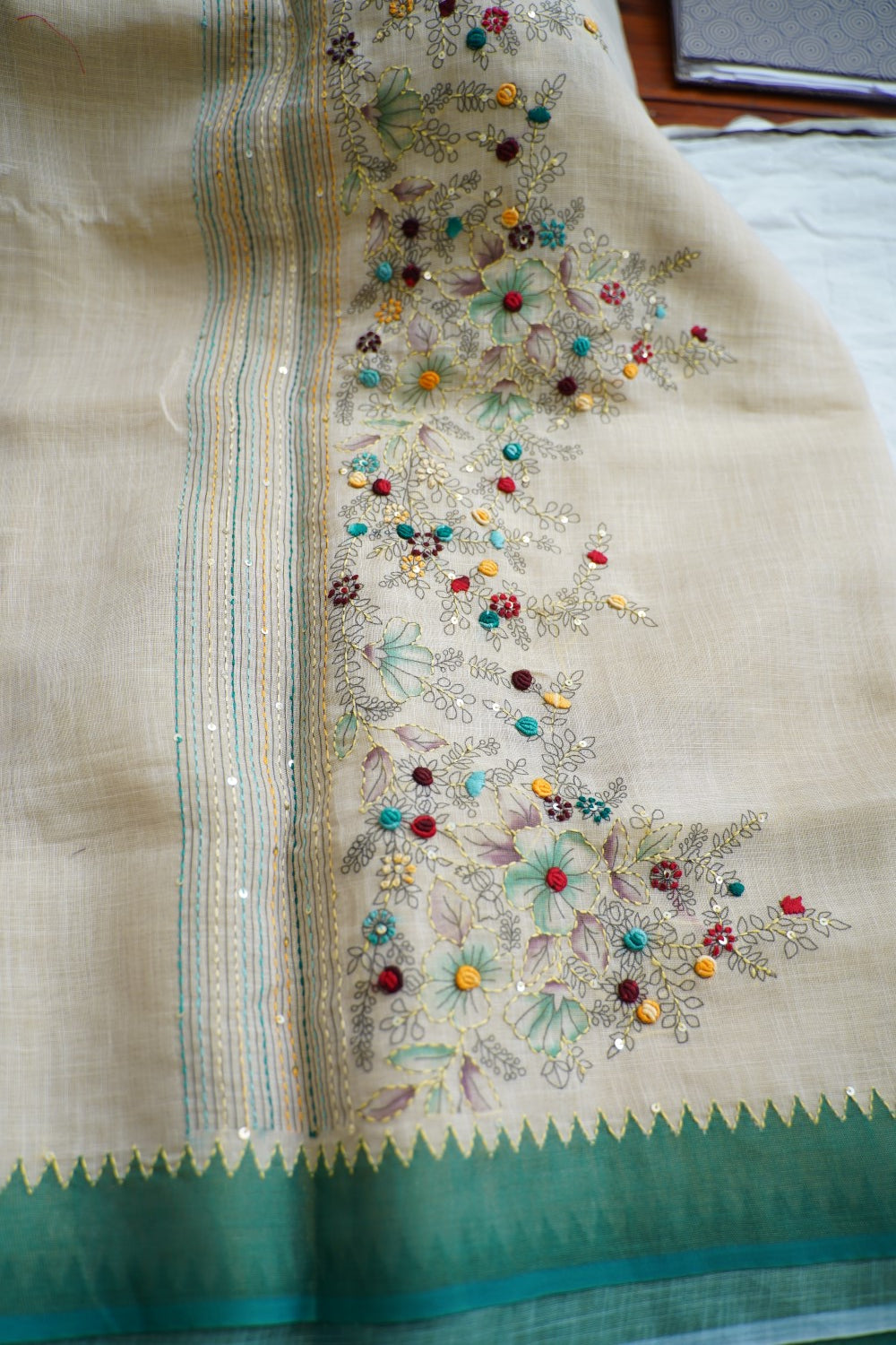 Linen Cotton Saree PC18197