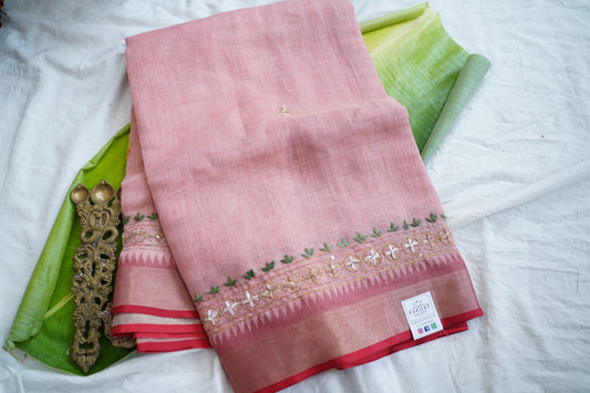 Linen Cotton Saree PC18202