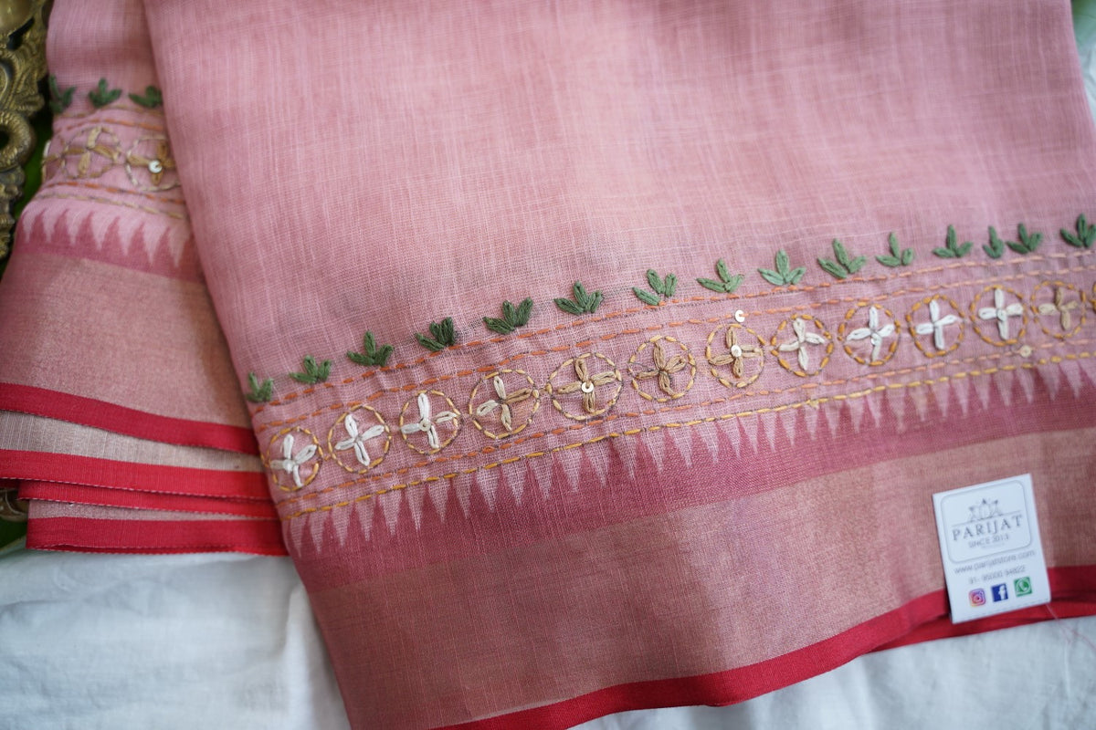 Linen Cotton Saree PC18202