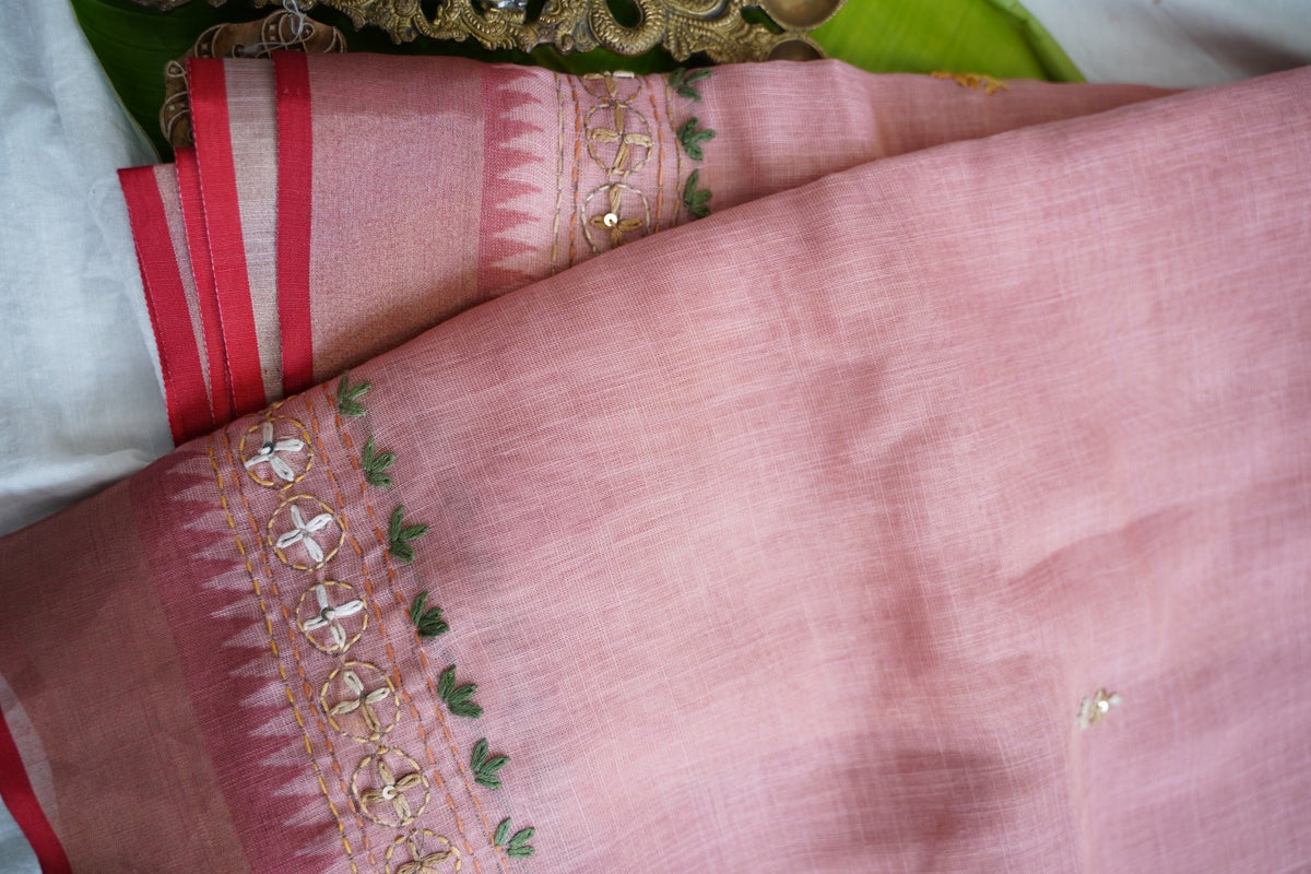 Linen Cotton Saree PC18205