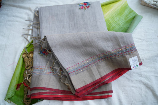 Linen Cotton Saree PC18201