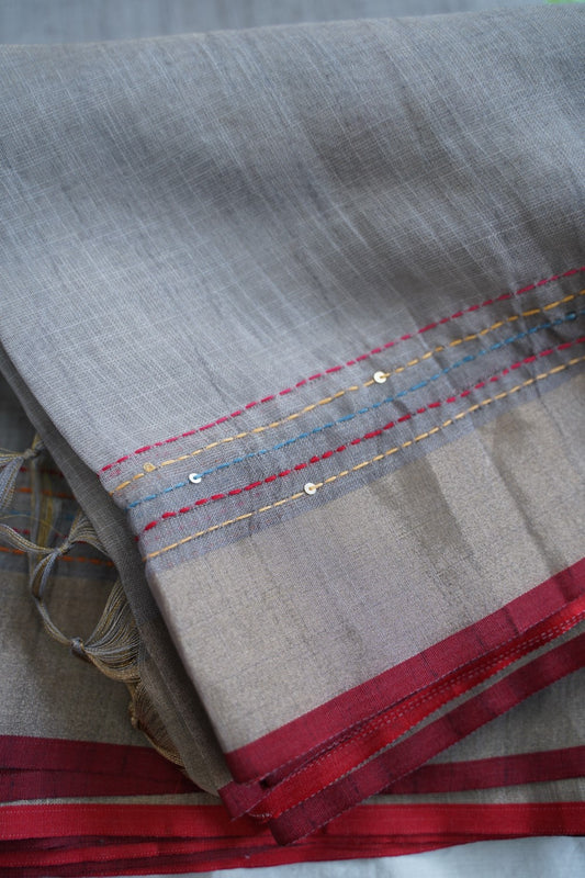 Linen Cotton Saree PC18201