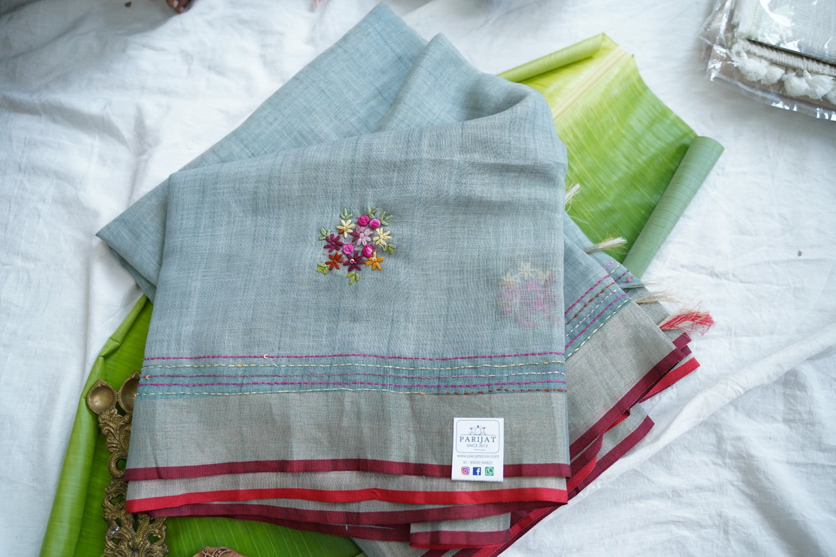Linen Cotton Saree PC18203