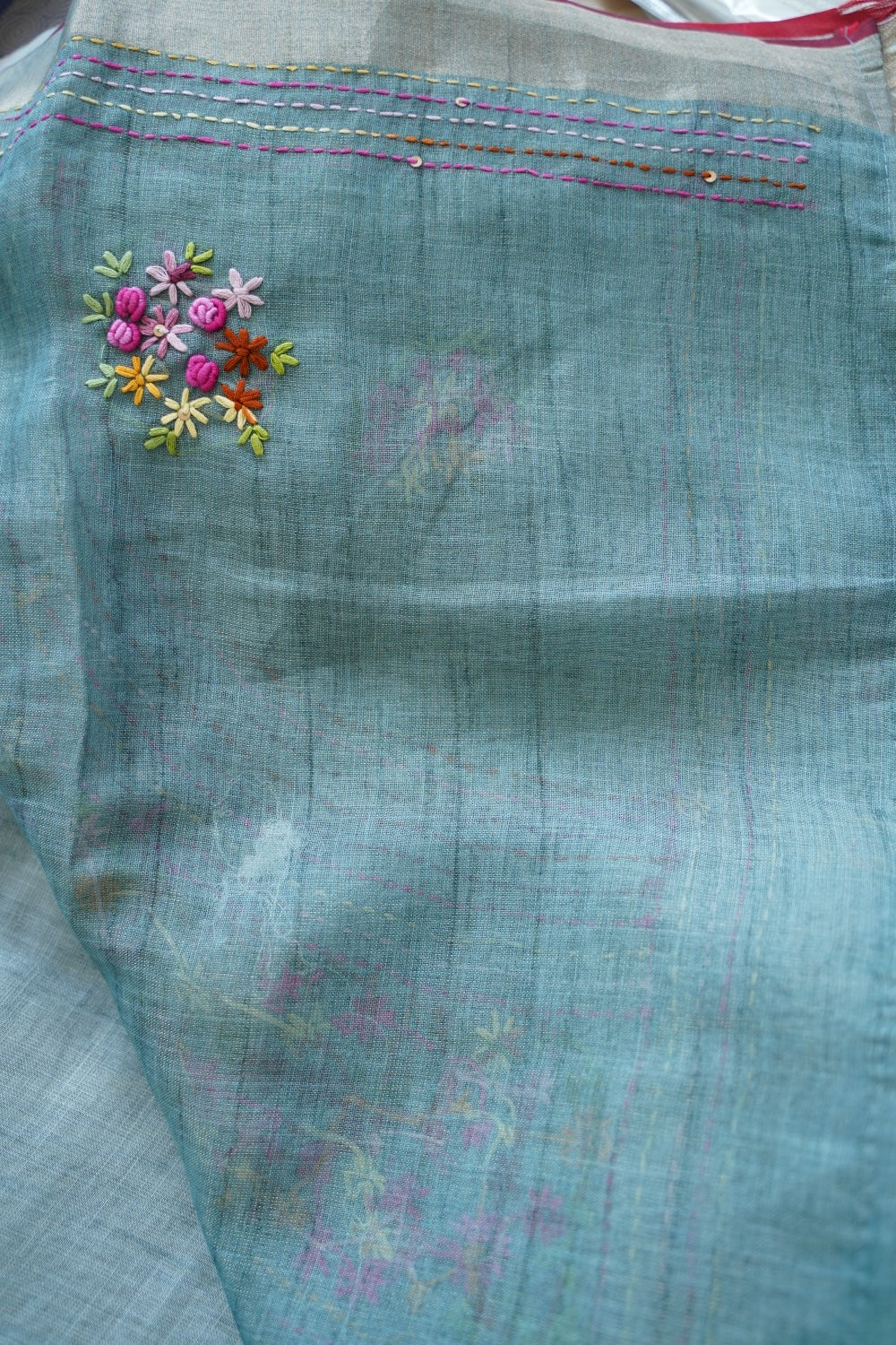 Linen Cotton Saree PC18203