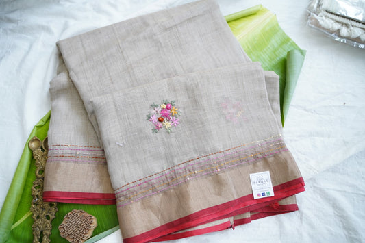 Linen Cotton Saree PC18204