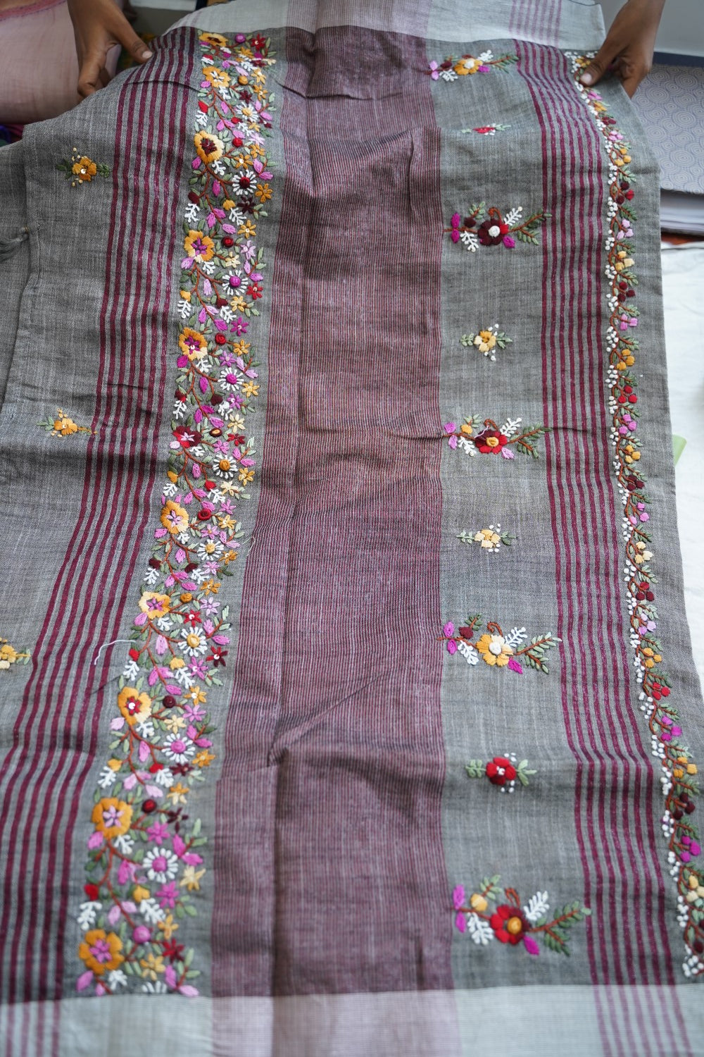 Linen Cotton Saree PC18206