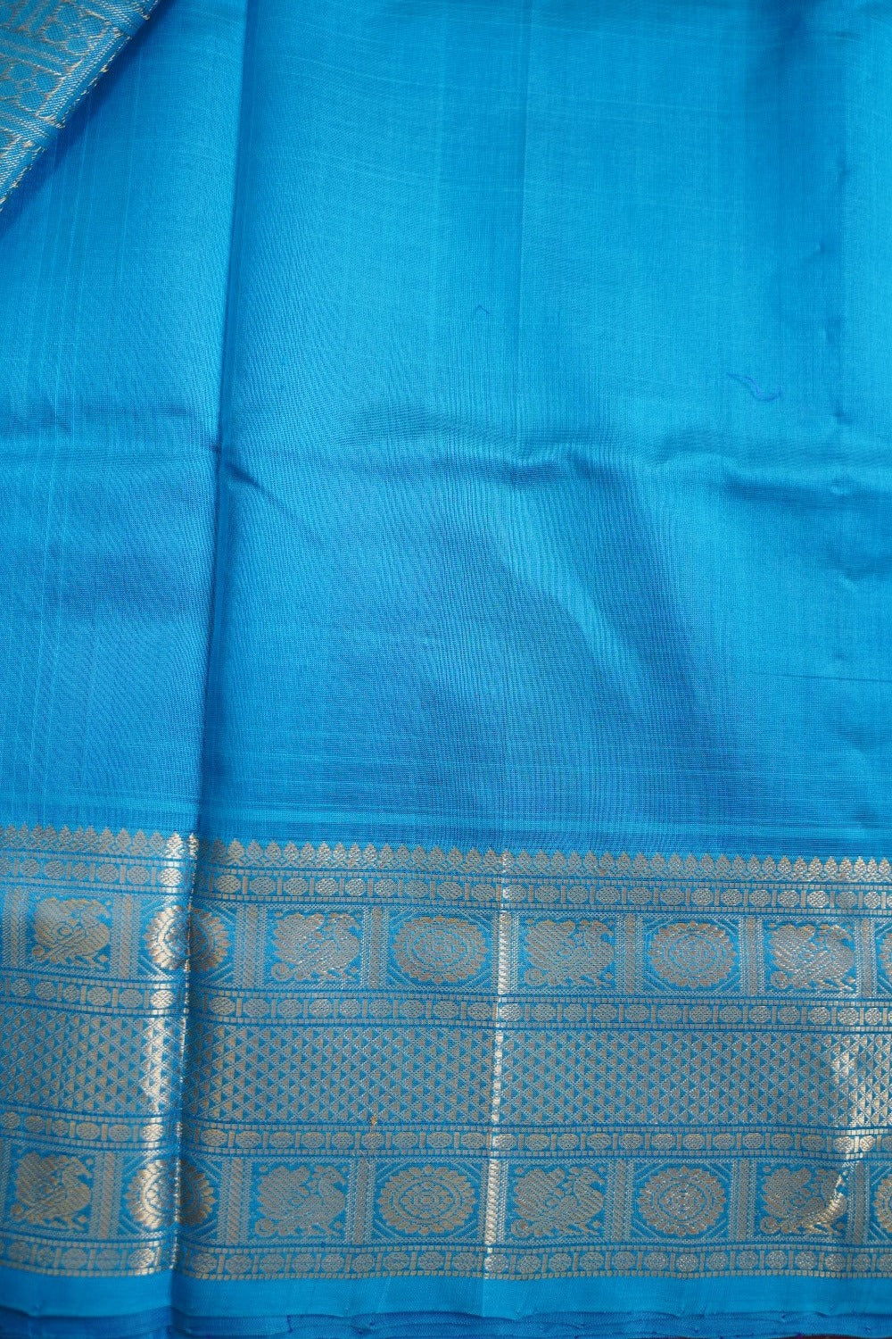Dark Violet  Butta  Kanchi  Silk Cotton Saree With Zari Border PC11248