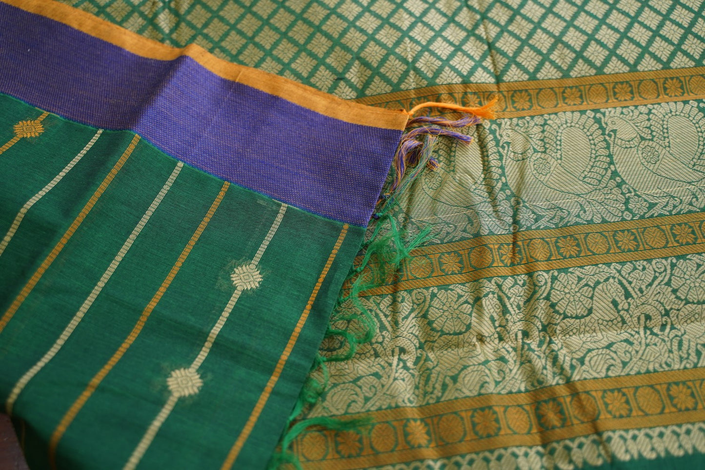 Kanchi handloom Cotton Saree PC17307