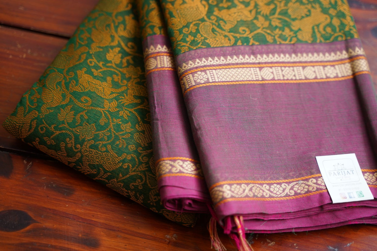 Chettinad handloom Cotton Saree PC16692