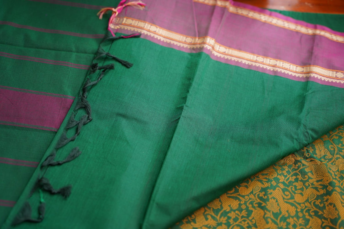 Chettinad handloom Cotton Saree PC16692